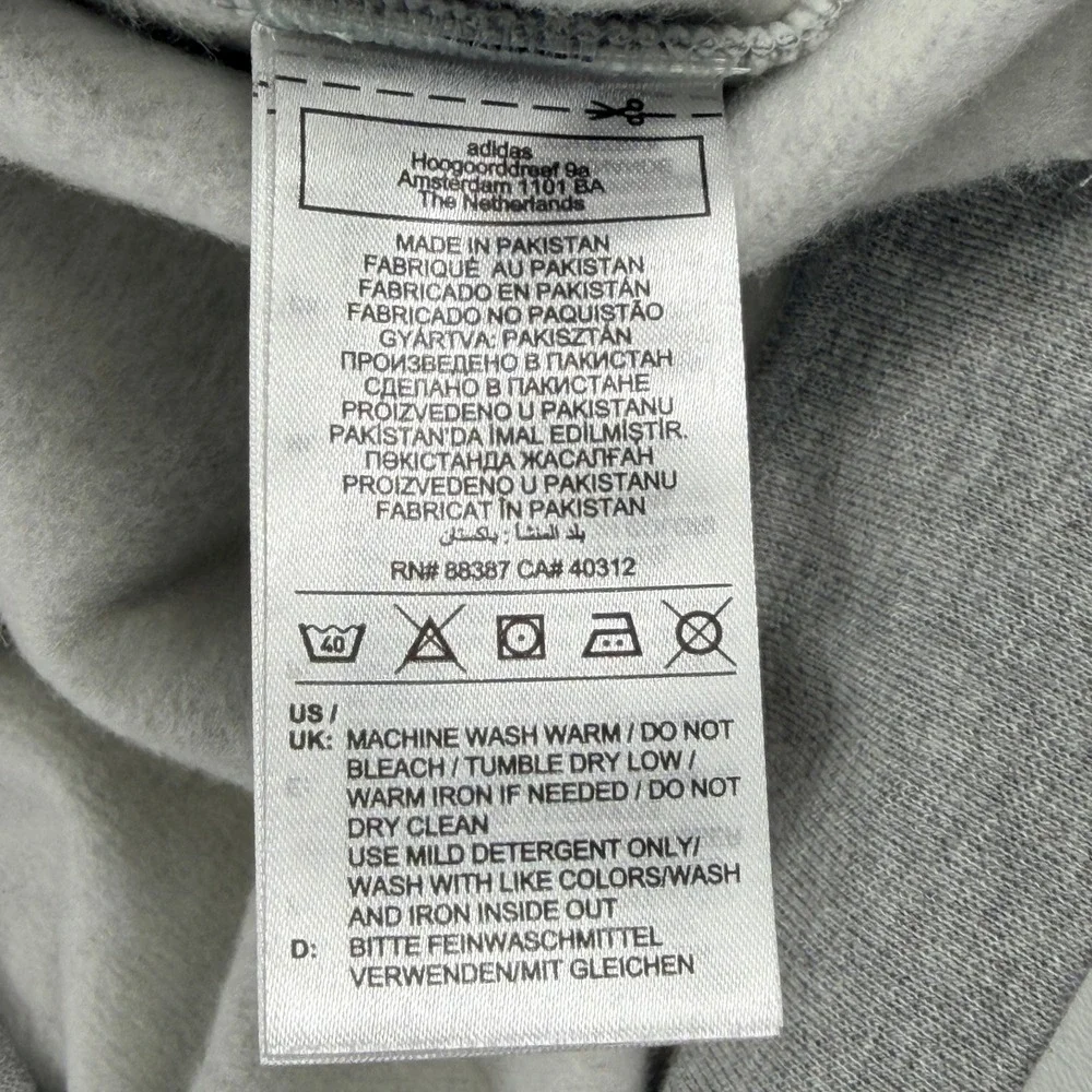 Adidas Mens M MOD ESS H Pullover‎ Hoodie Medium Grey Heather IW2642 Large NWT
